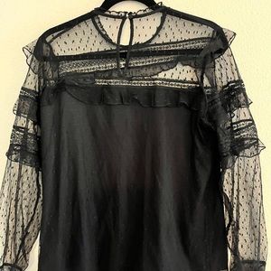 Black lace top